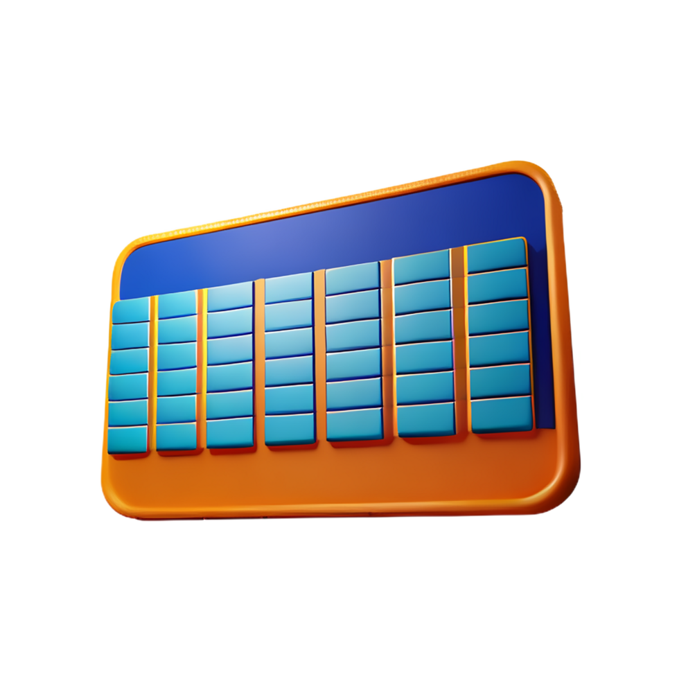 3d illustration of abacus school education icon png