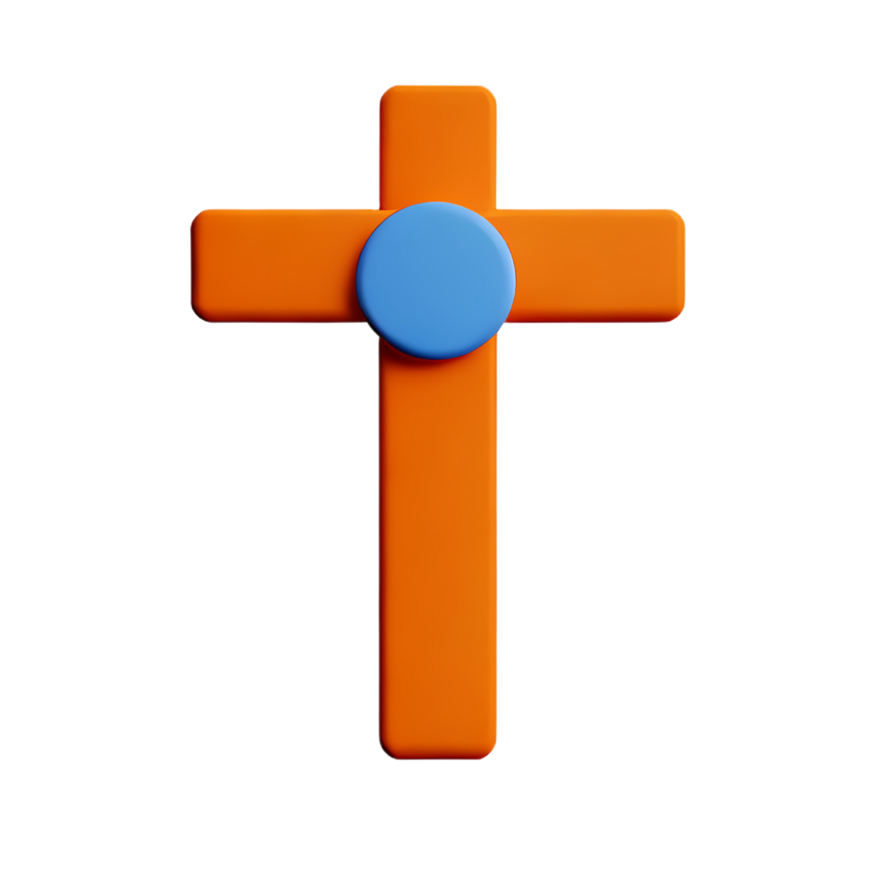 cross  3d icon illustration png