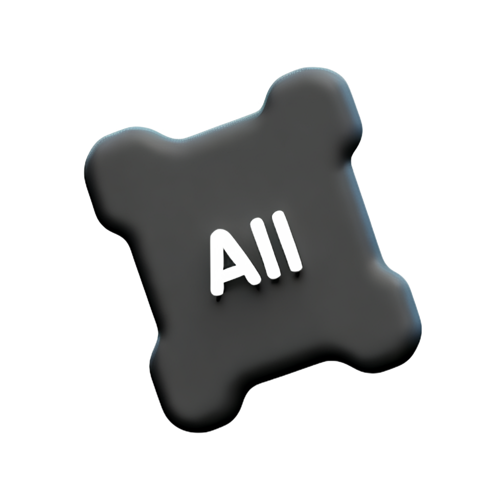 ai chip 3d icon png