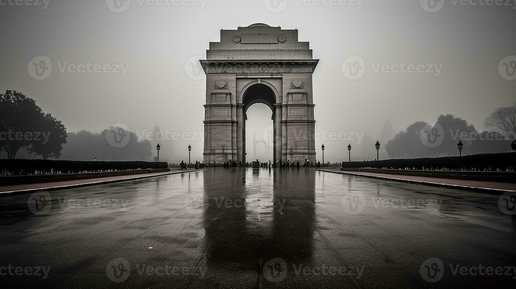 India gate delhi, generative ai photo