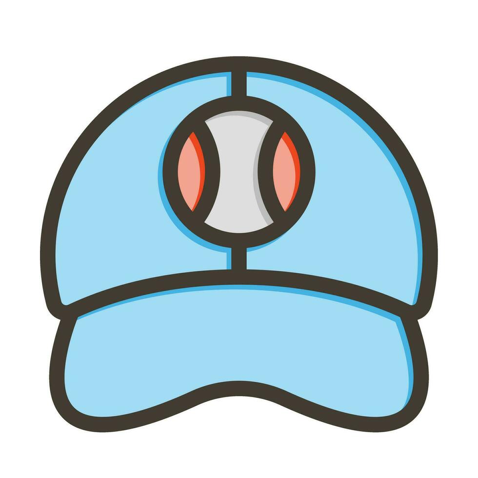 Hat Vector Thick Line Filled Colors Icon For Personal And Commercial Use.