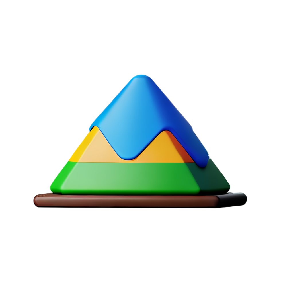 mountain 3d icon illustration png