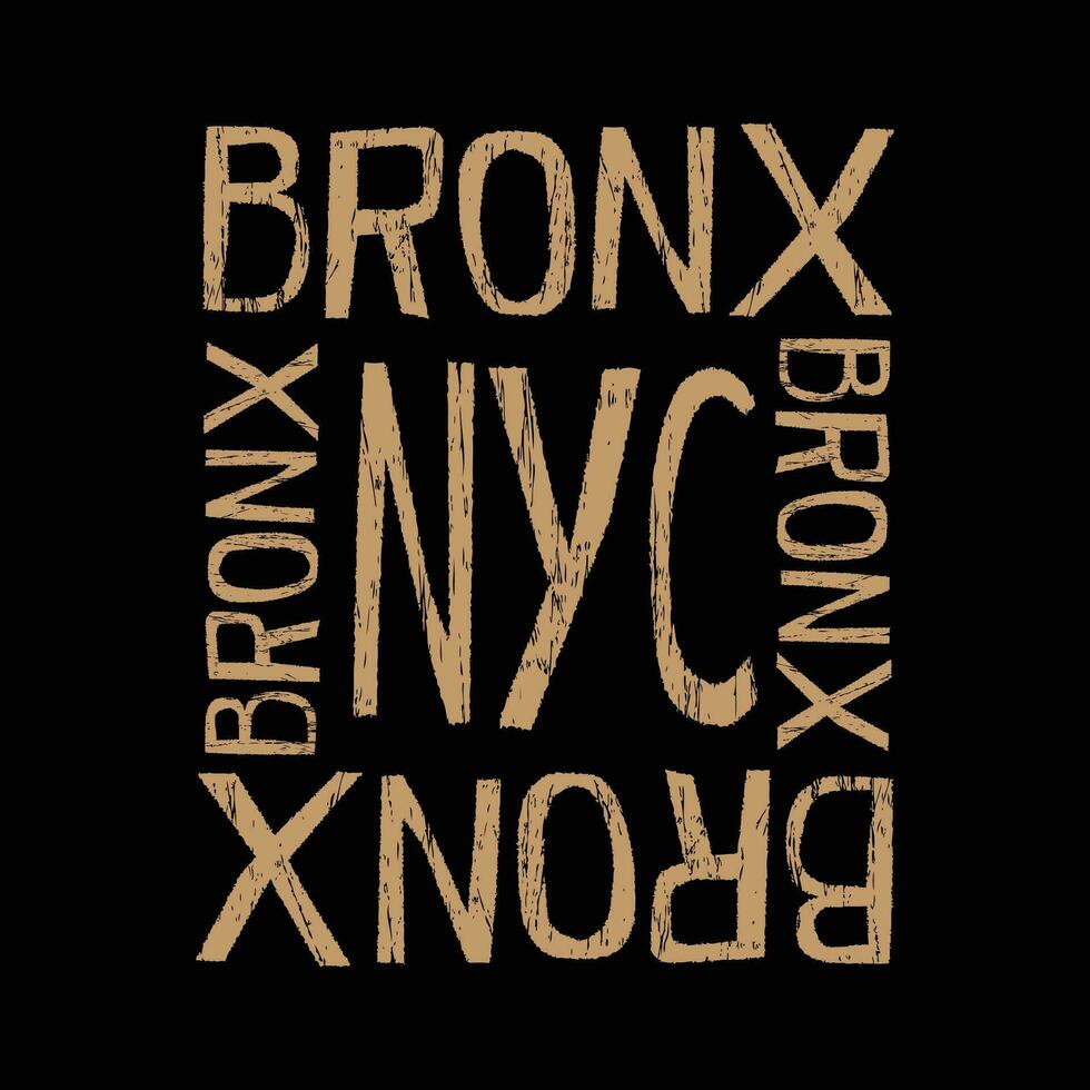 New york Bronx illustration typography. perfect for t shirt design vector