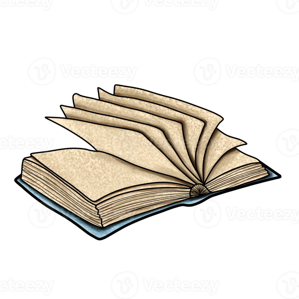 bunt med gammal bok png