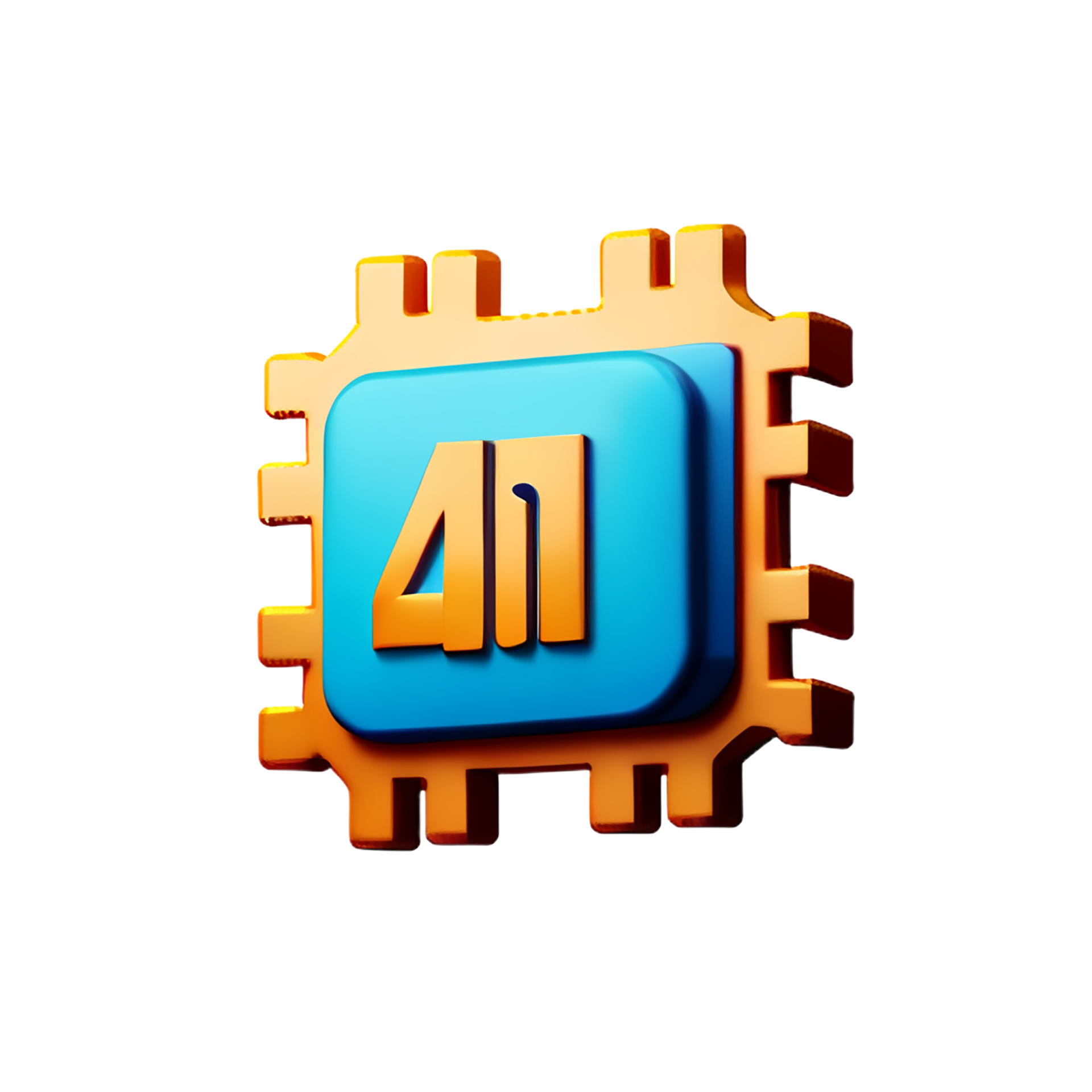 ai chip 3d icon 28247992 PNG
