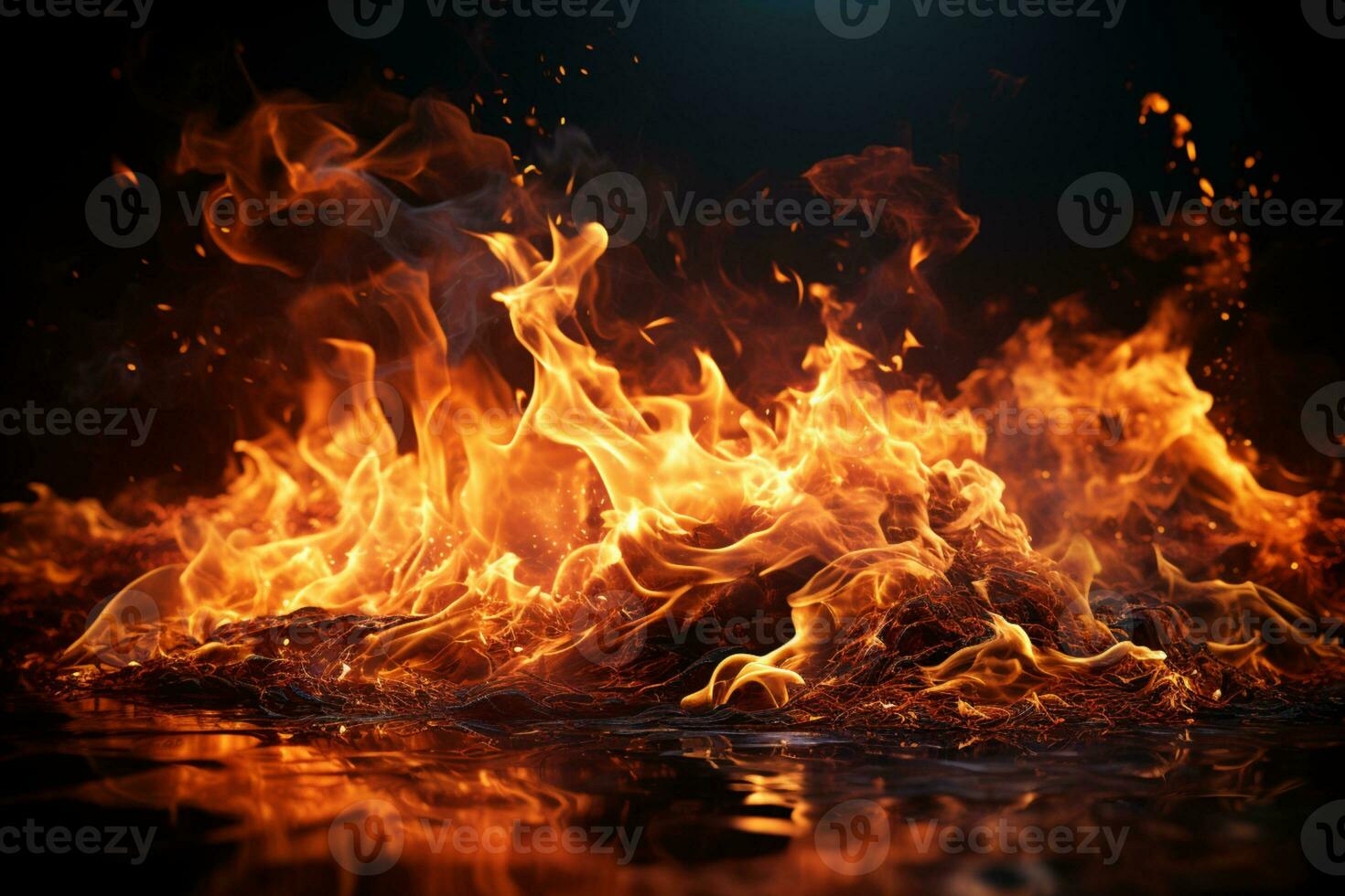 Intense red and blue fire illuminates the black background Vertical Mobile  Wallpaper AI Generated 30316075 Stock Photo at Vecteezy