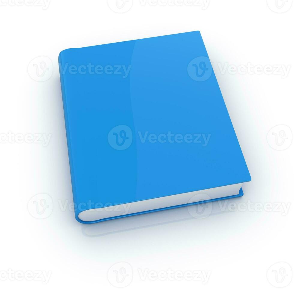 Blue book isolated photo