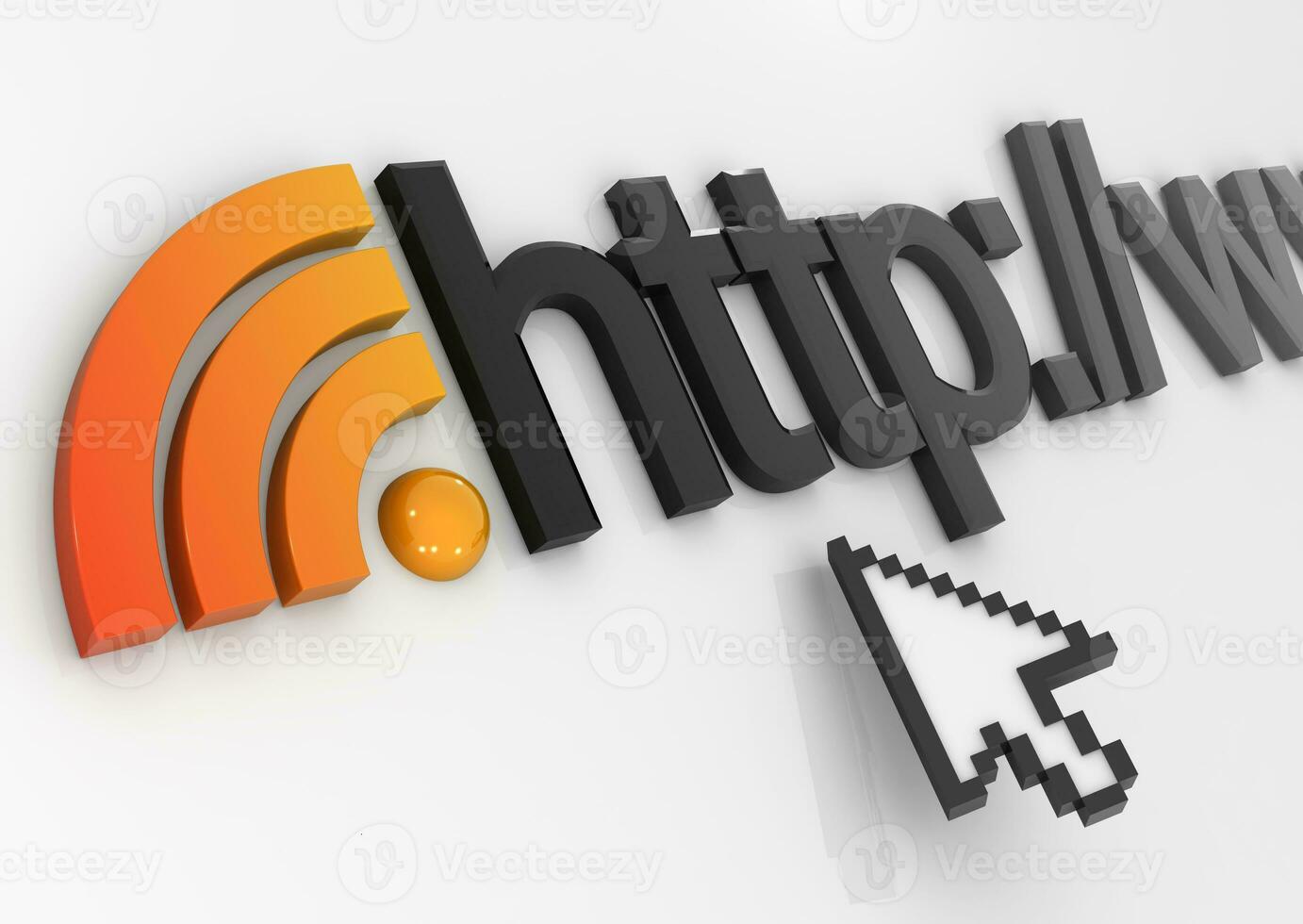 Rss icon and internet concept photo