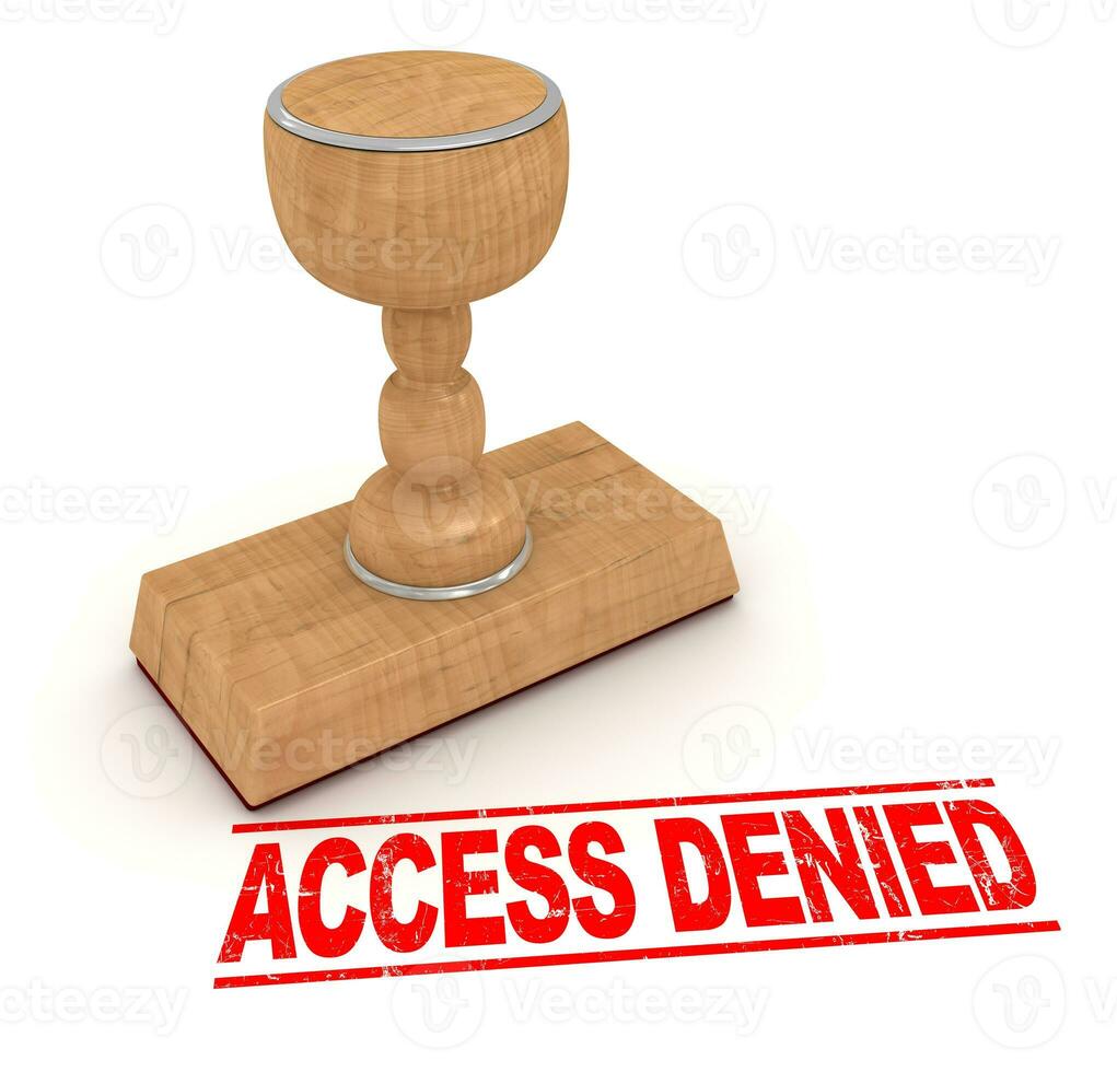 Rubber stamp - access denied photo