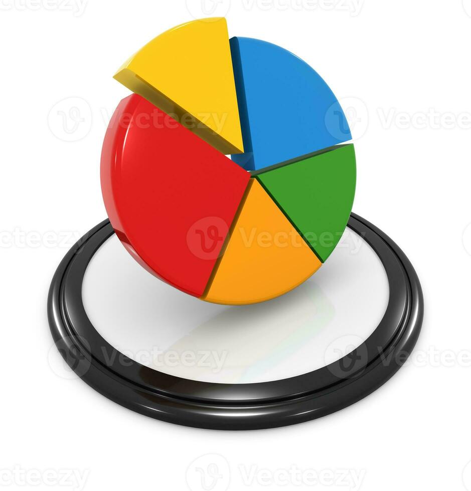 Pie chart icon photo