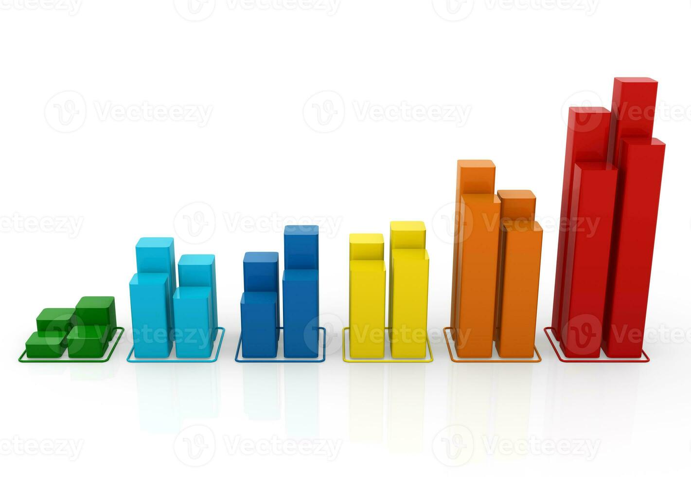 Business chart colorful photo