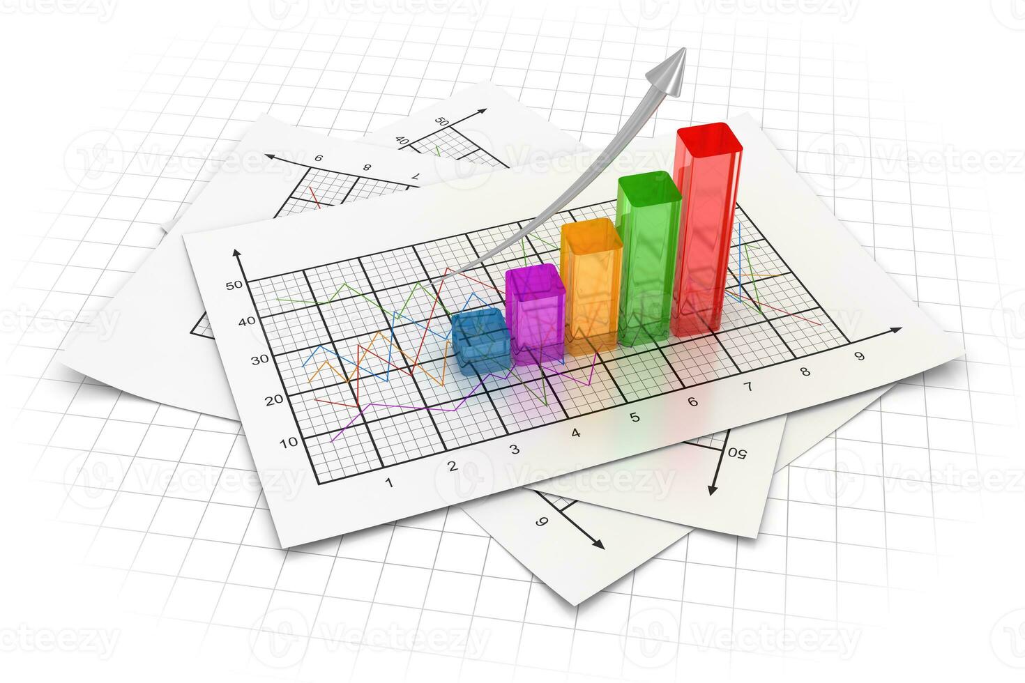 Colorful Business chart photo