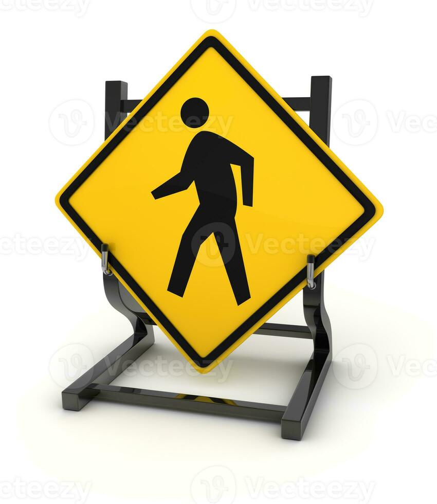 Road sign - pedestrian photo