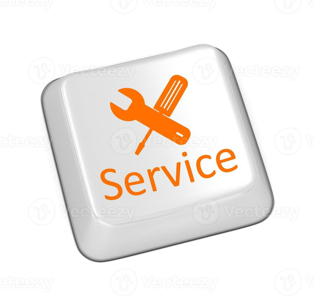 Service Button made keyboard photo