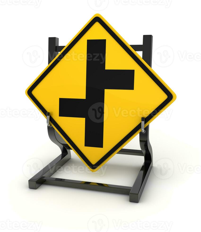 Road sign - crossroad photo