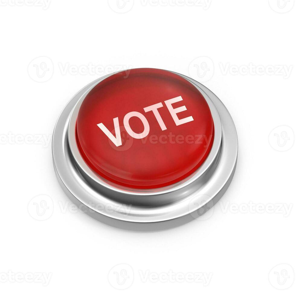 Red Button Vote photo