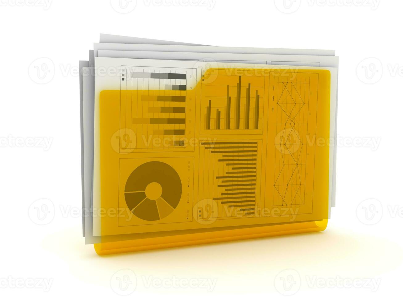 Business Chart Documents in Folder photo