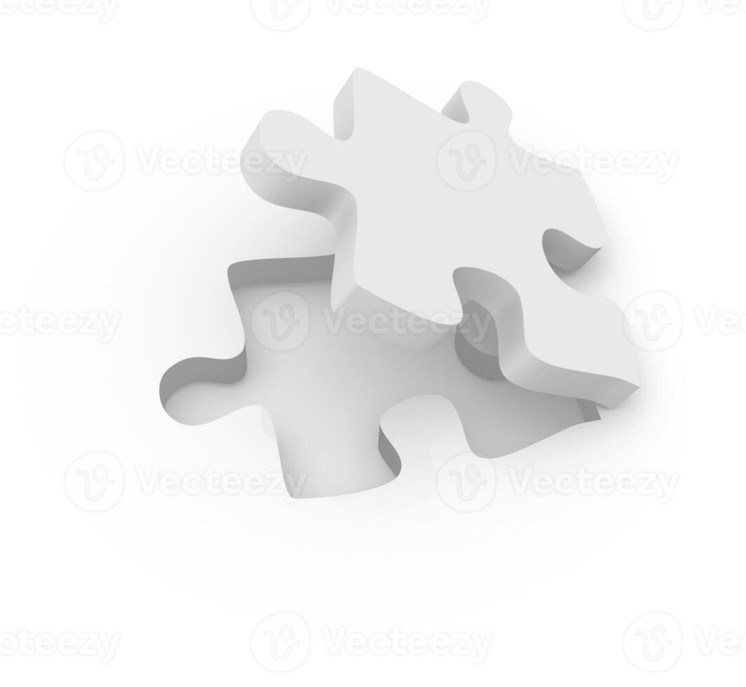 White Puzzle Piece photo