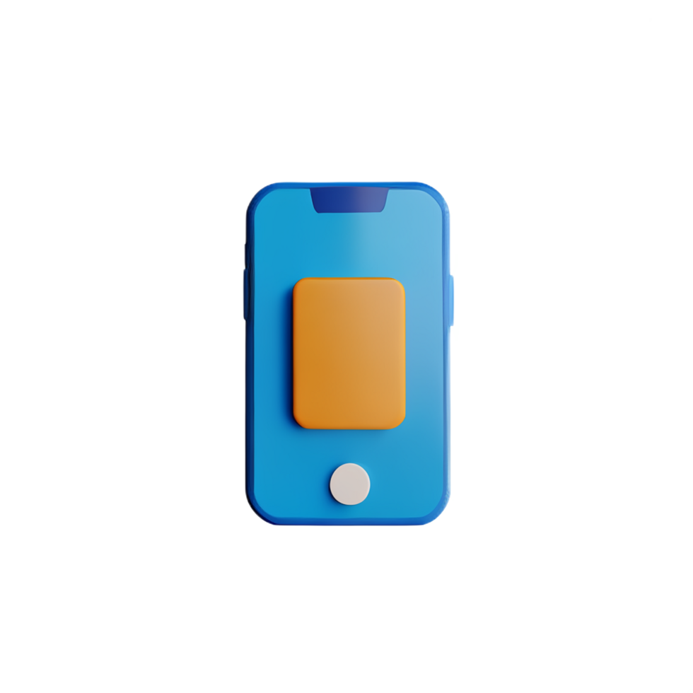 phone 3d icon illustration png