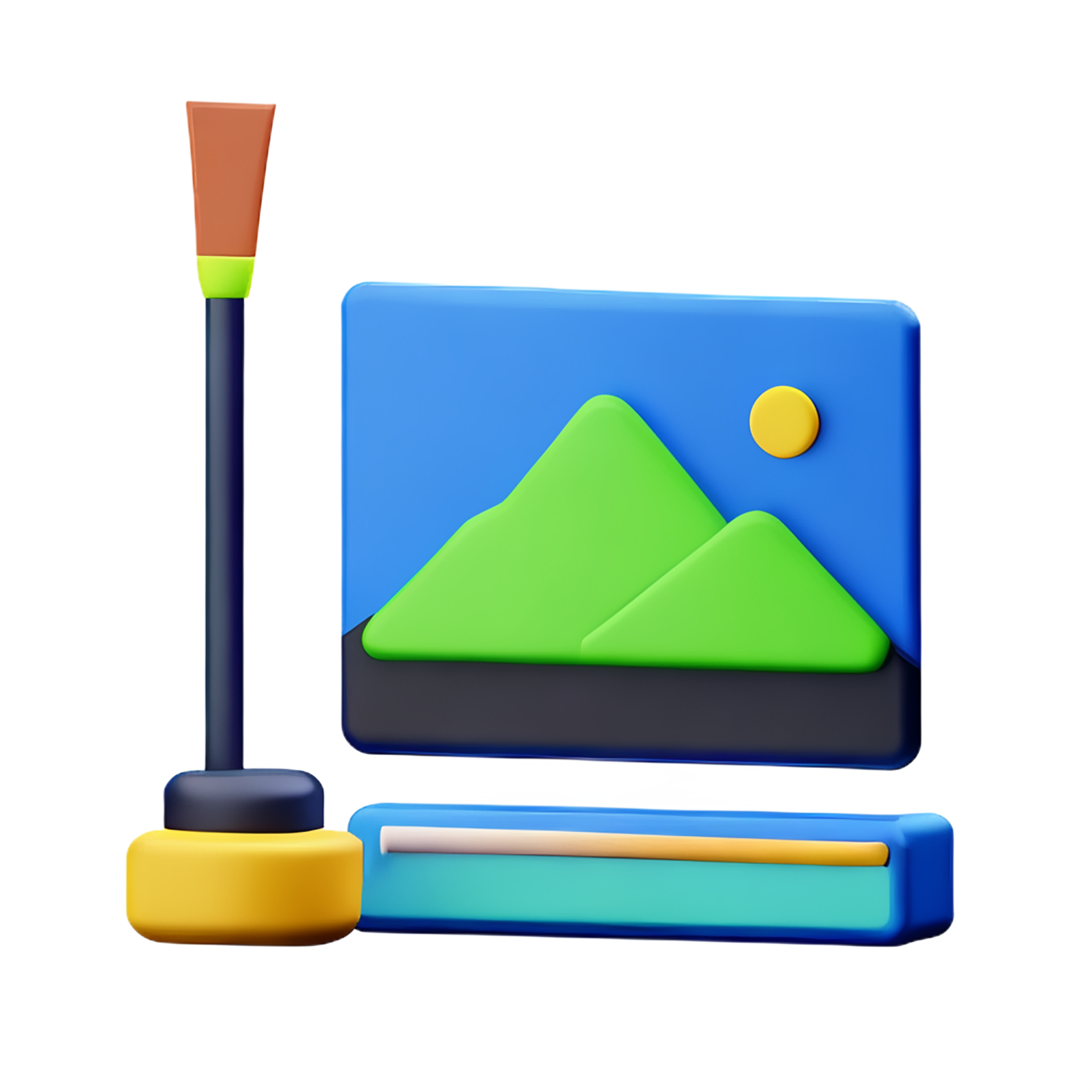 paint 3d rendering icon illustration 28249179 PNG