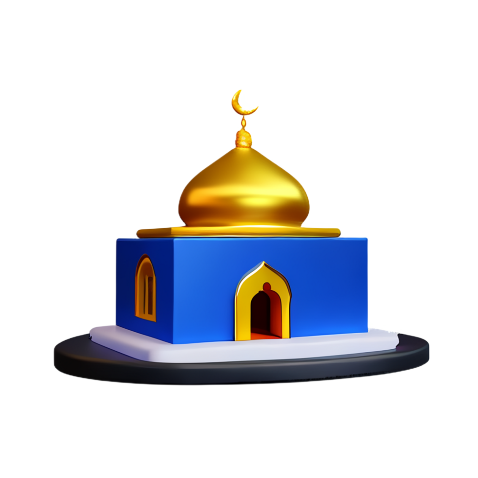 mosque 3d icon illustration png
