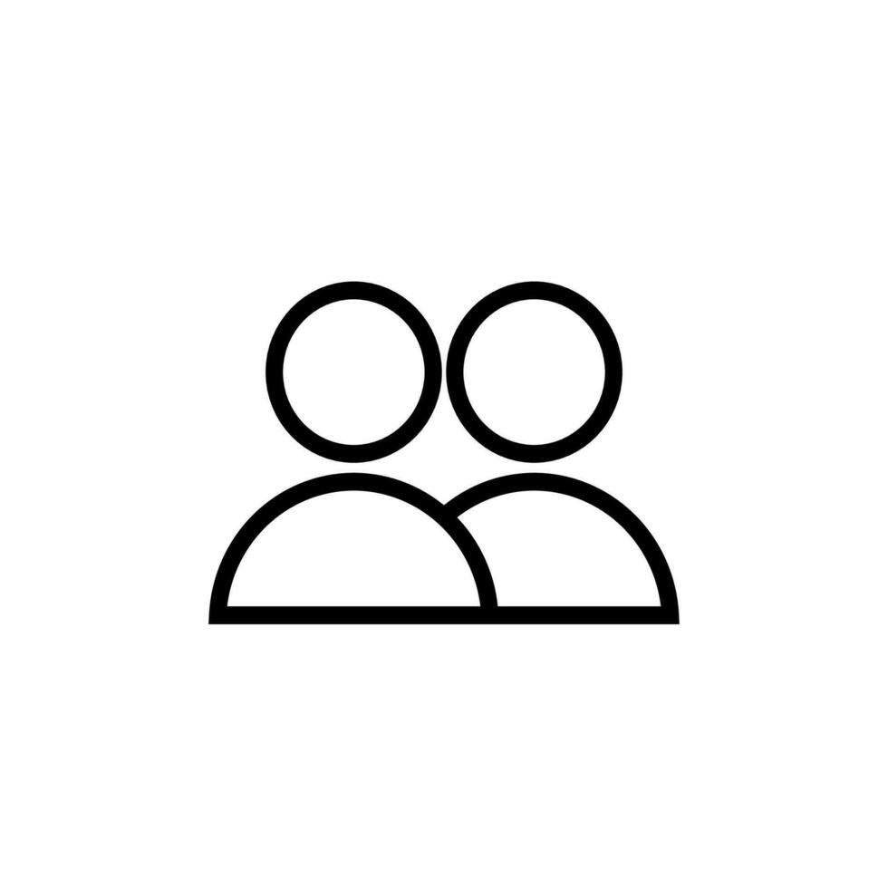 person icon on a white background vector