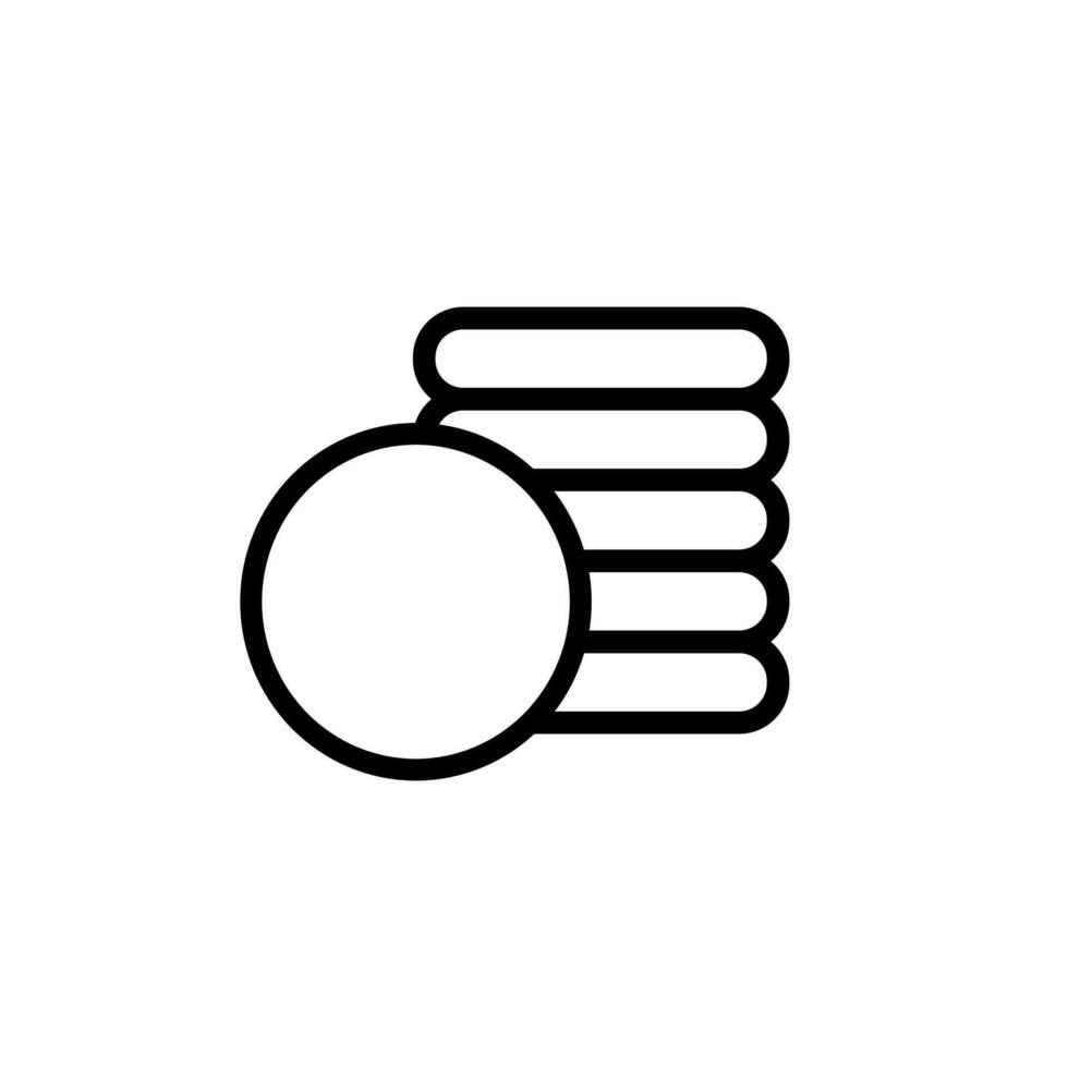 coin icon on white background vector