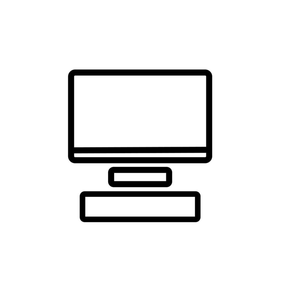 computer icon on a white background vector