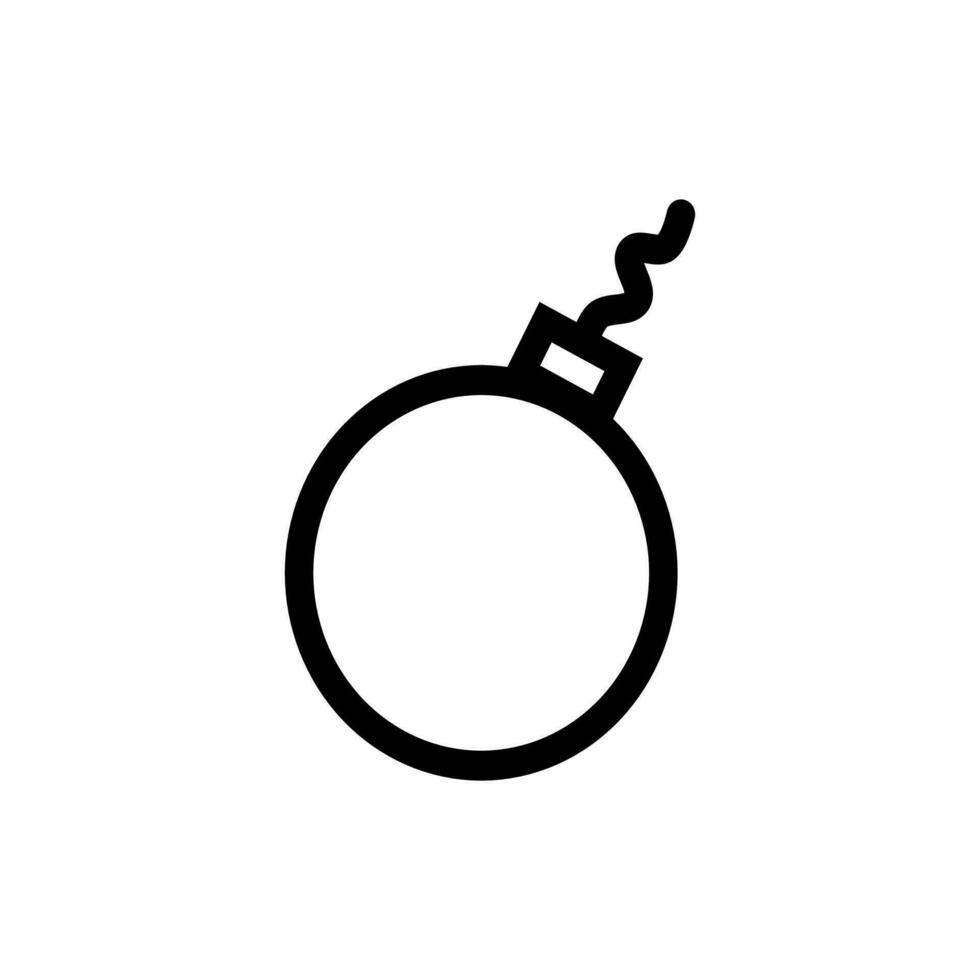 bomb icon on white background vector