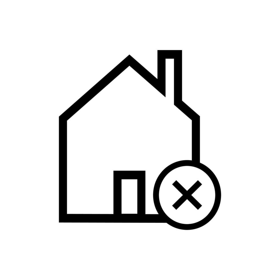 the home icon is marked false on a white background vector