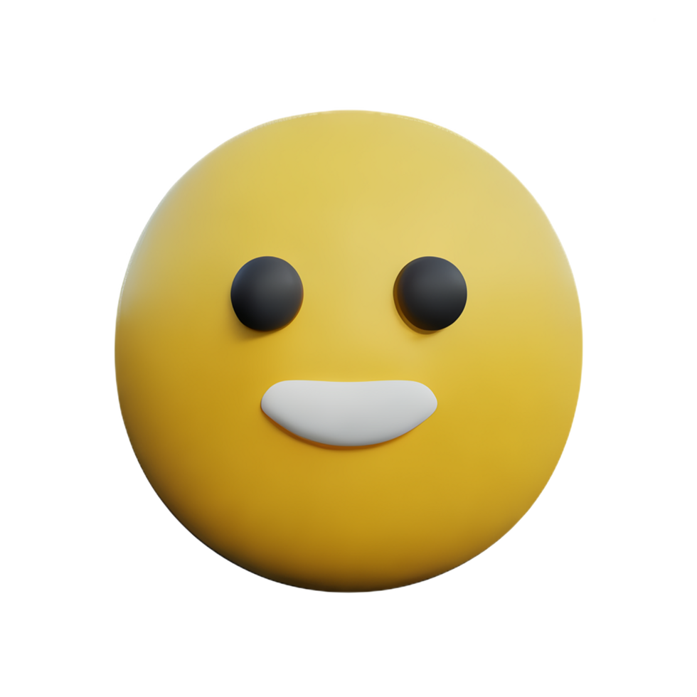 emoji 3d rendering icon illustration png