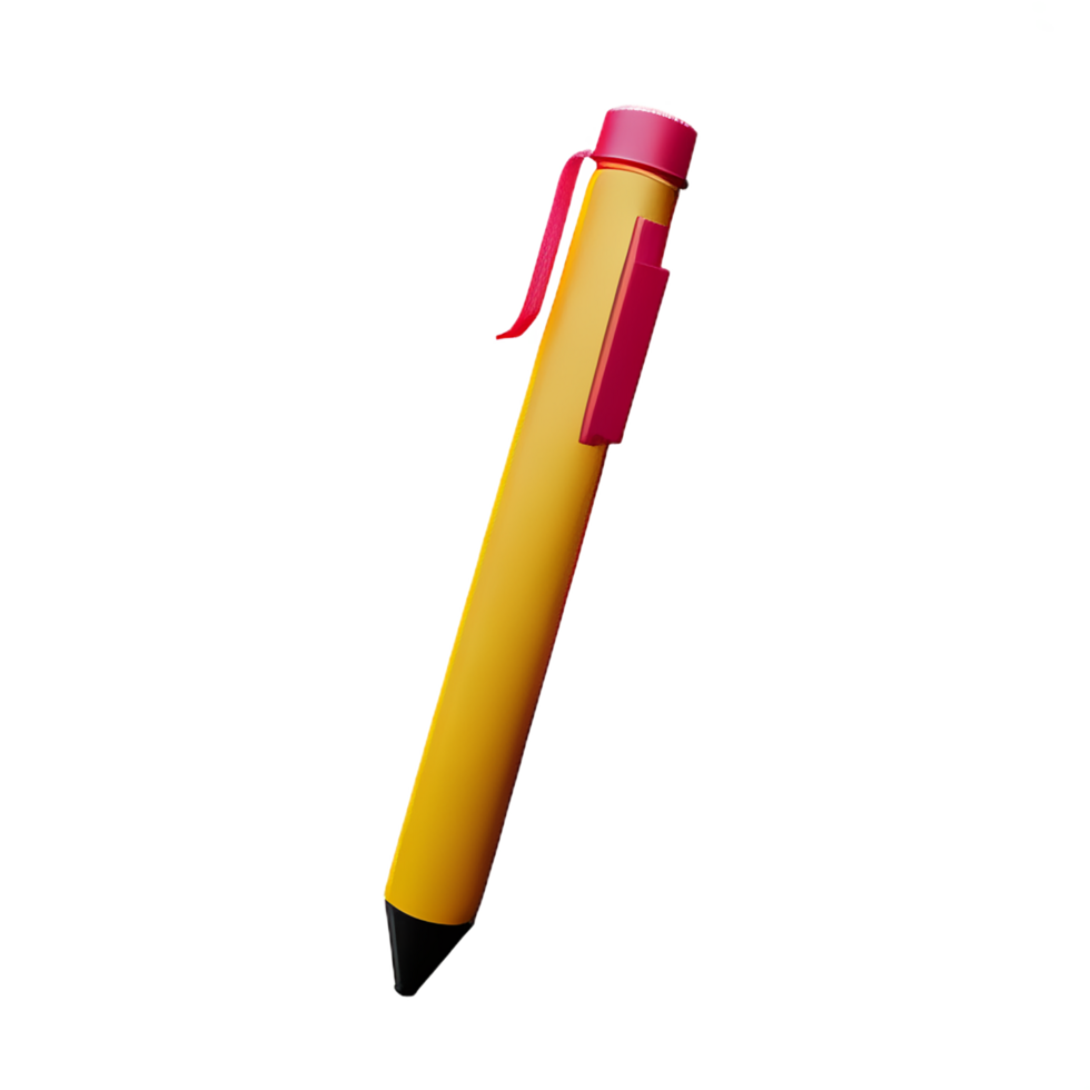 pen 3d rendering icon illustration png