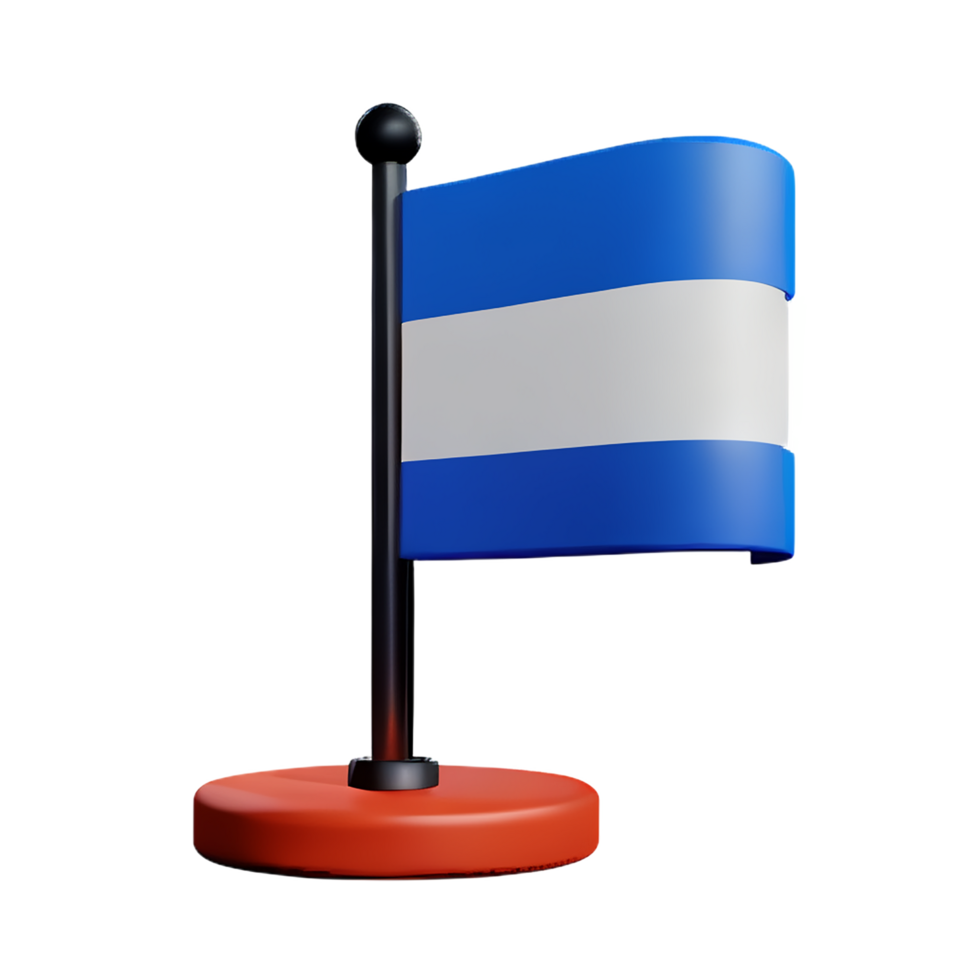 flag 3d rendering icon illustration png