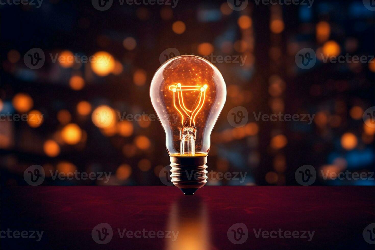 Iconic light bulb symbolizes strategic knowledge and development in innovation AI Generated photo
