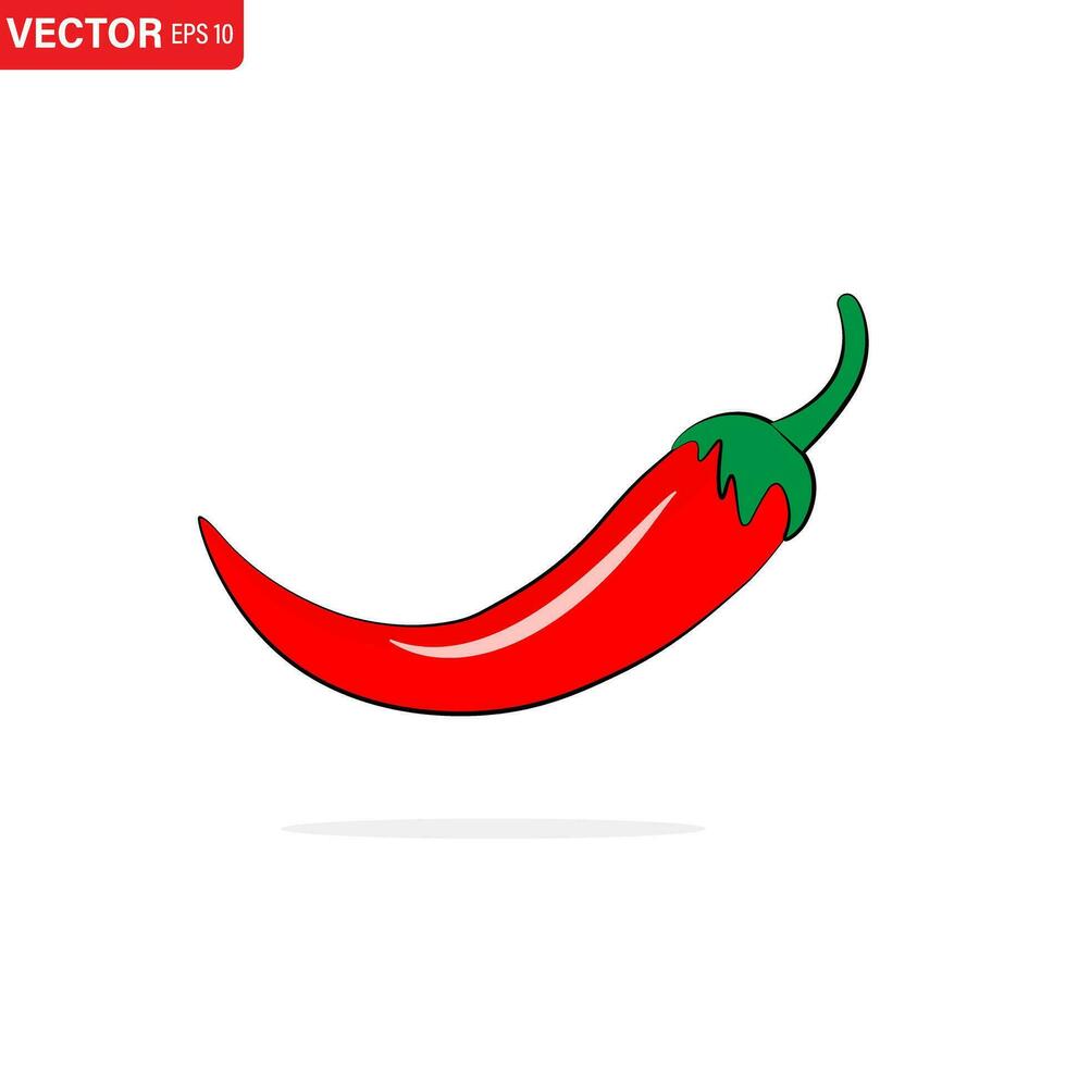 Jalapeno or chilli peppers symbol. Isolated vector illustration. Simple logo vector illustration for graphic and web design.