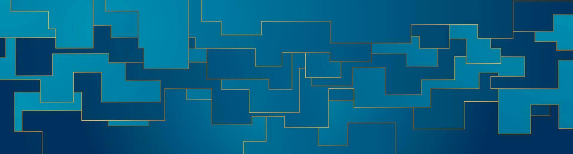 Black geometric background with golden lines vector