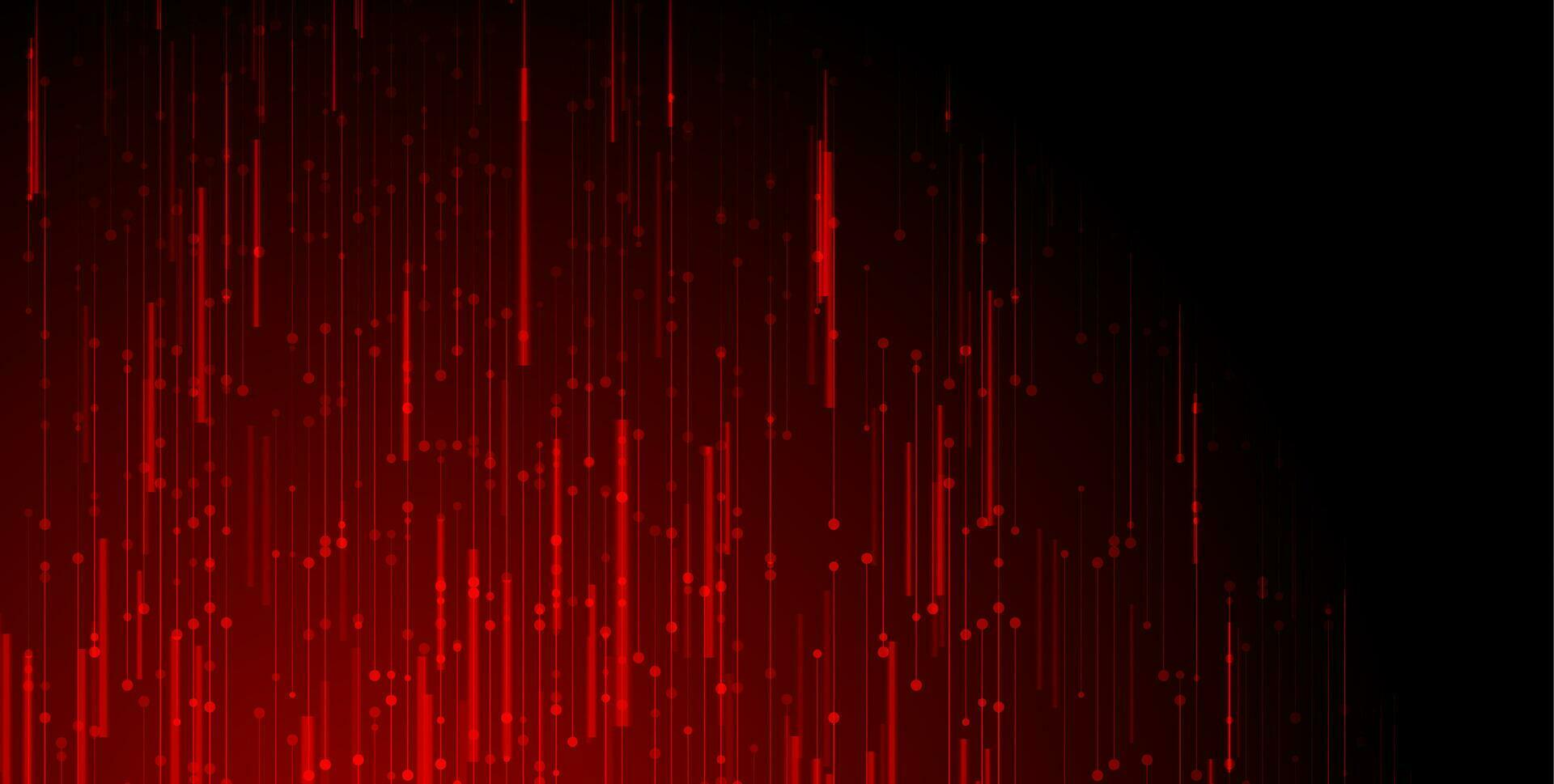 Dark red technology lines abstract background vector