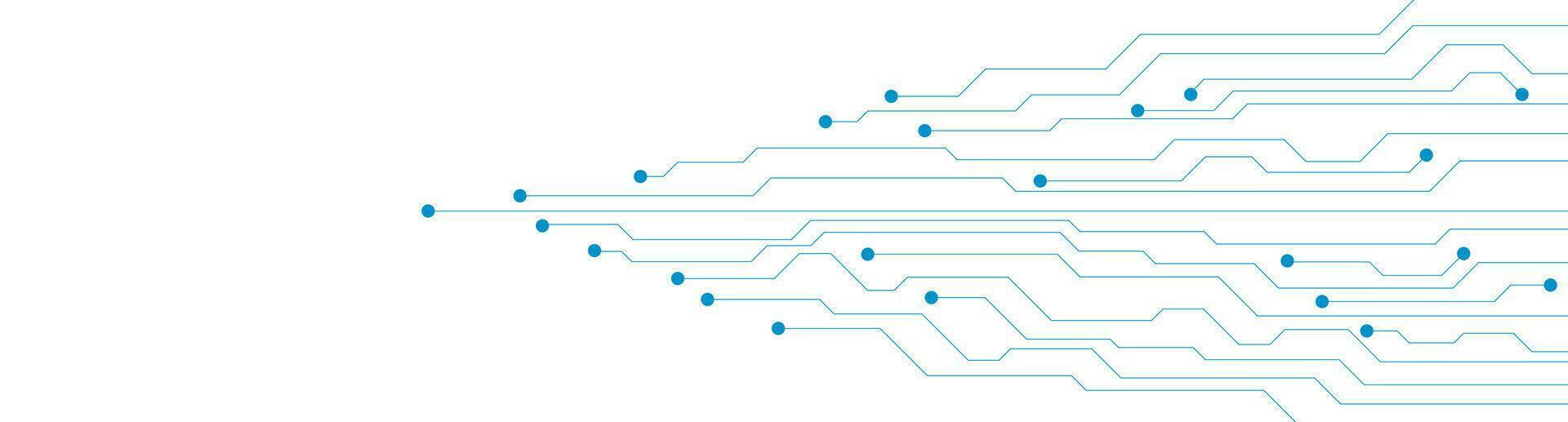 tecnología azul blanco futurista circuito tablero resumen bandera vector