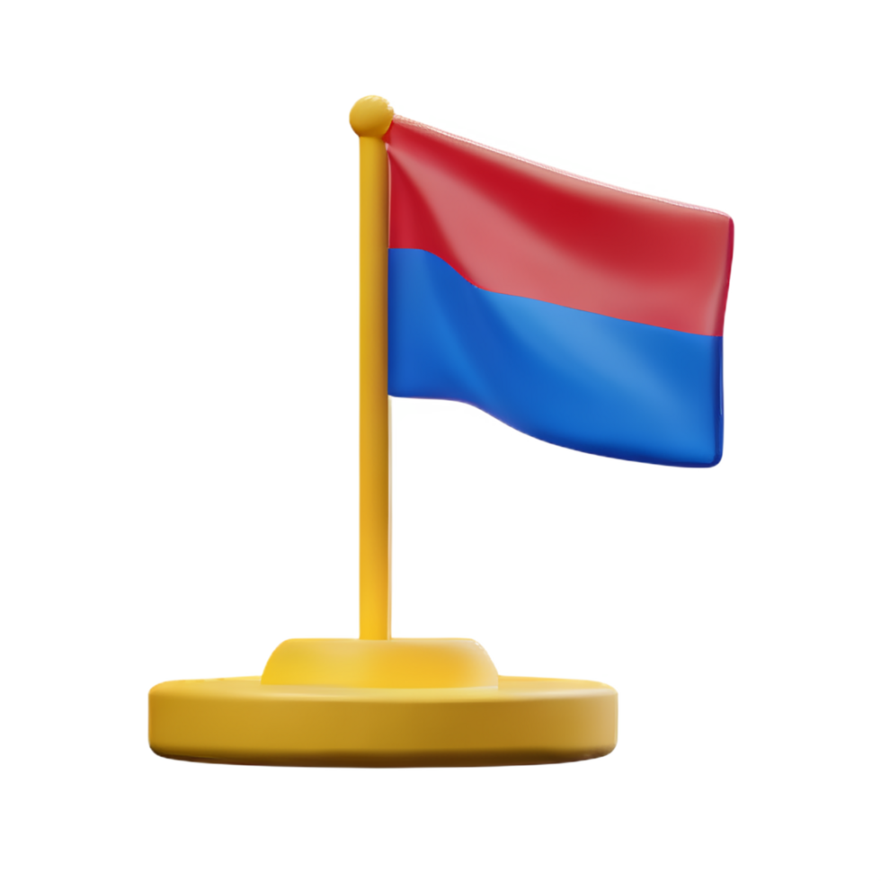 flag 3d rendering icon illustration png