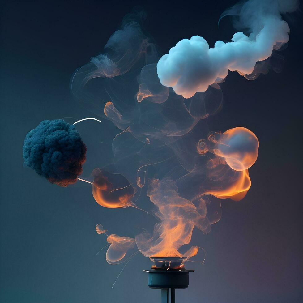 Abstract background, smoke texture design photo