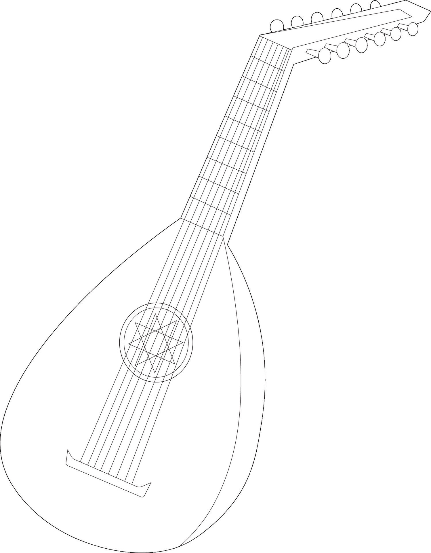 Mandolins coloring page 28250633 Vector Art at Vecteezy