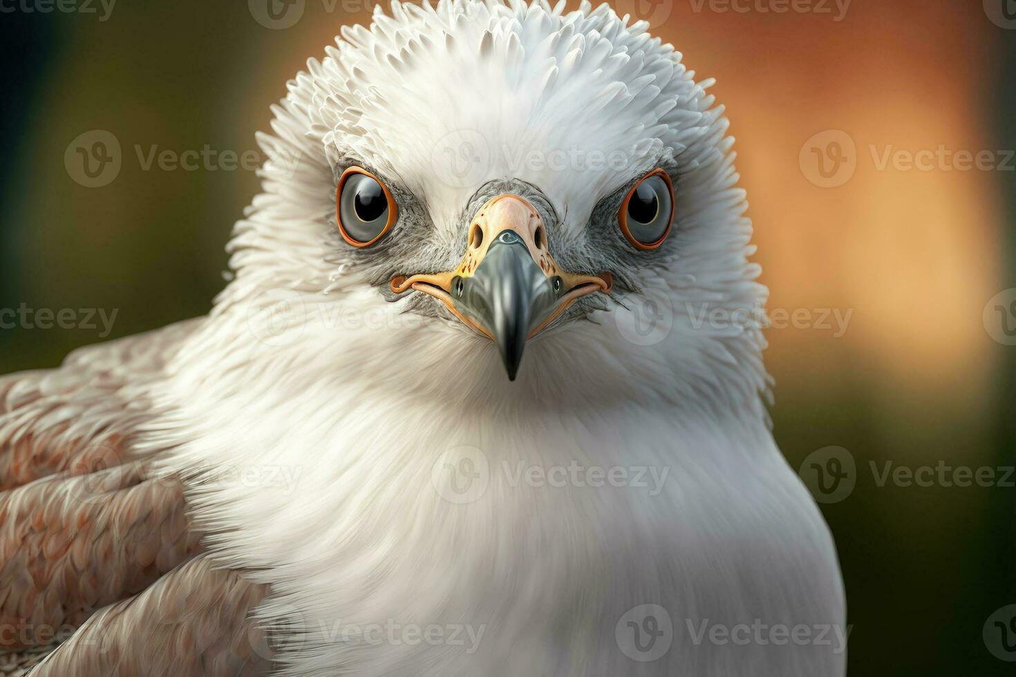In Queenstown, New Zealand, this close up photograph of a black billed gull with white feathers and eyes was captured photo