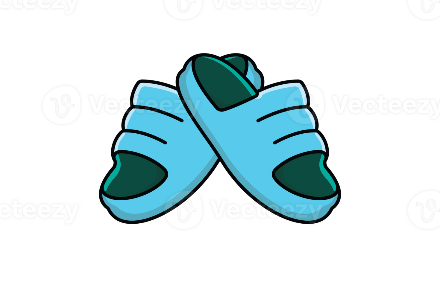 Men Slippers Shoes illustration. Men fashion object icon concept. Blue flip flop, Flip flop icon, Slipper icon, Shoes, Outdoor shoes design. png