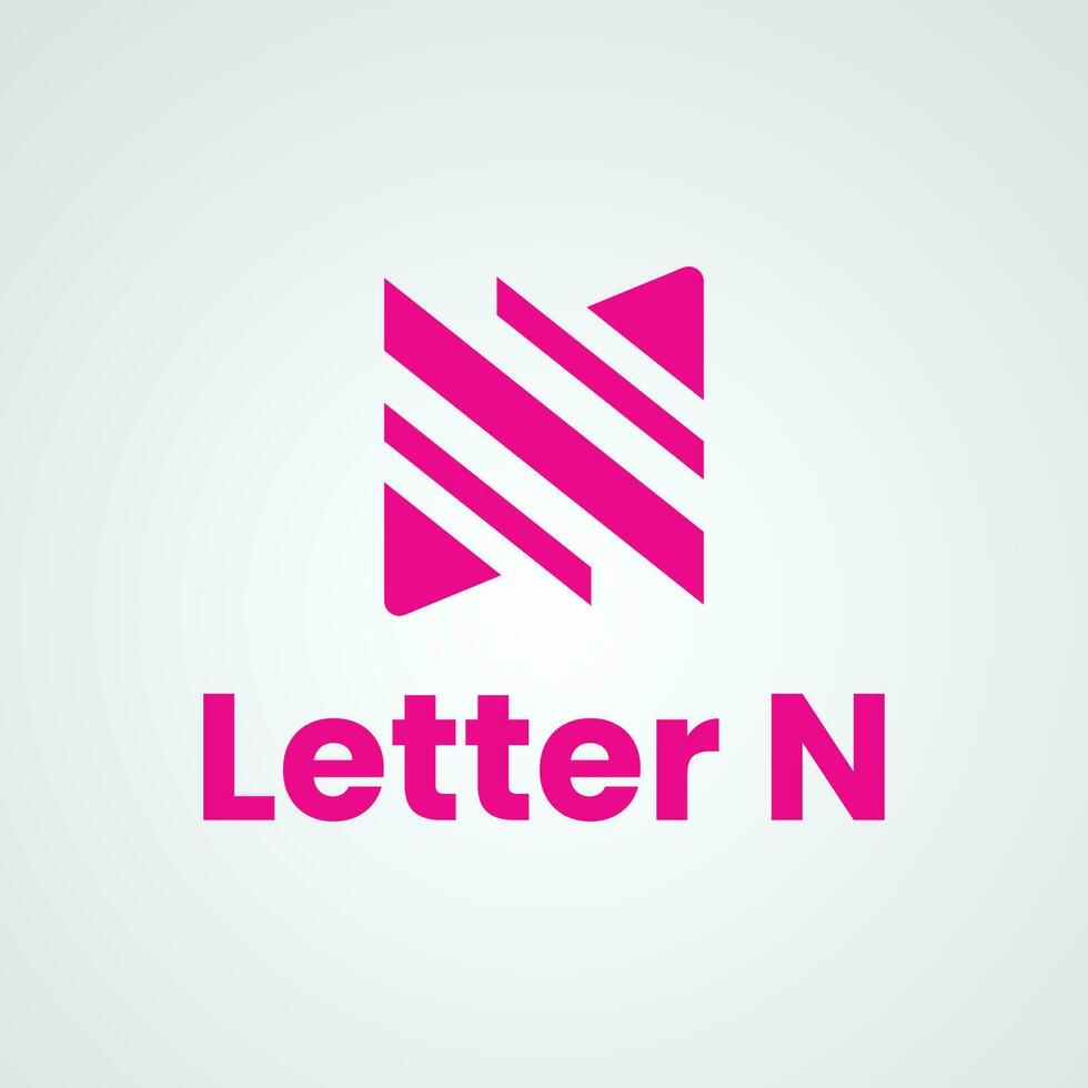 Letter N logo vector icon design template