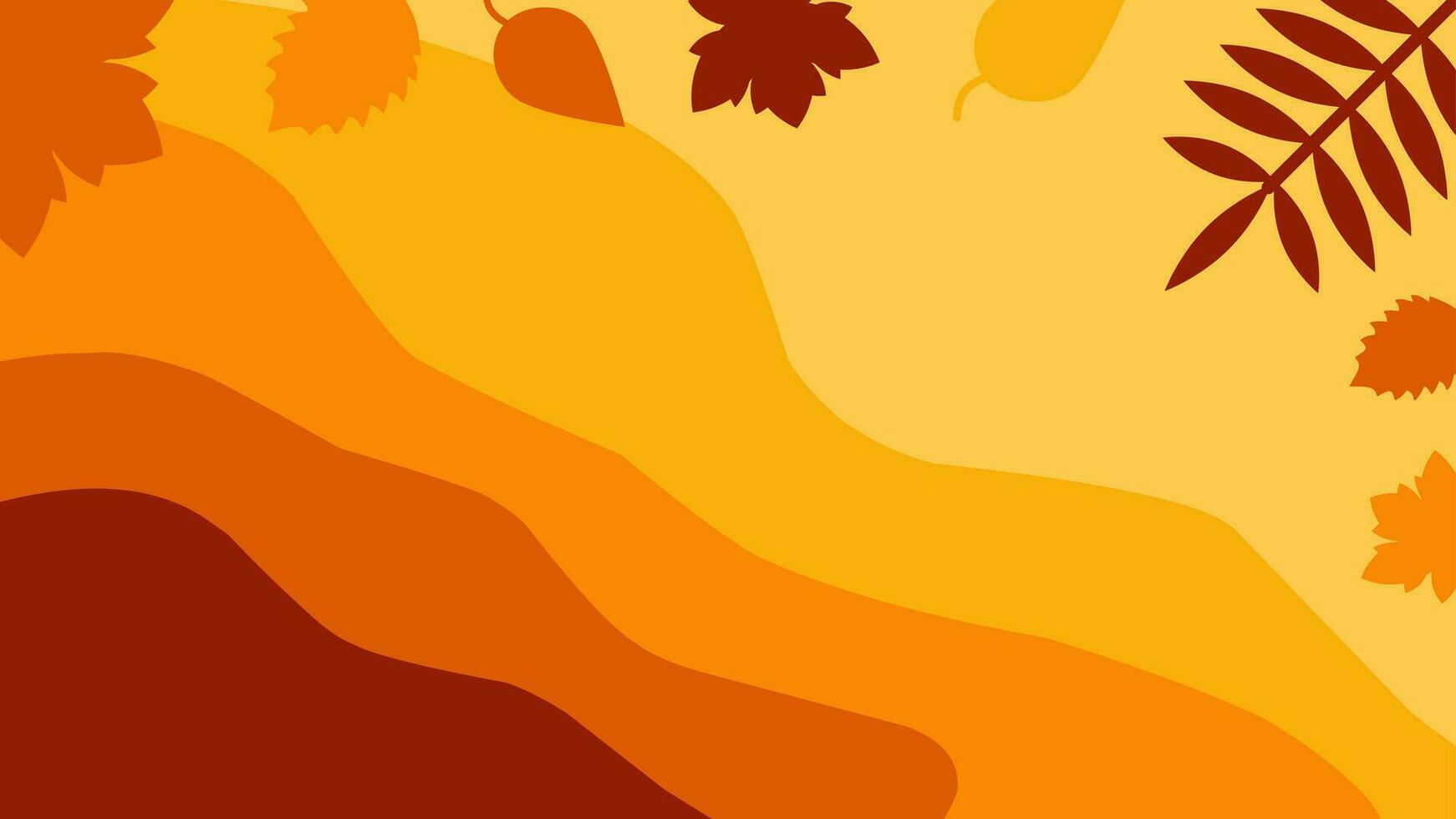 Autumn background vector illustration. Autumn leaves frame background. Fall season design for background, template, landing page or decoration. Fall season frame with maple leaf and autumnal  leaves