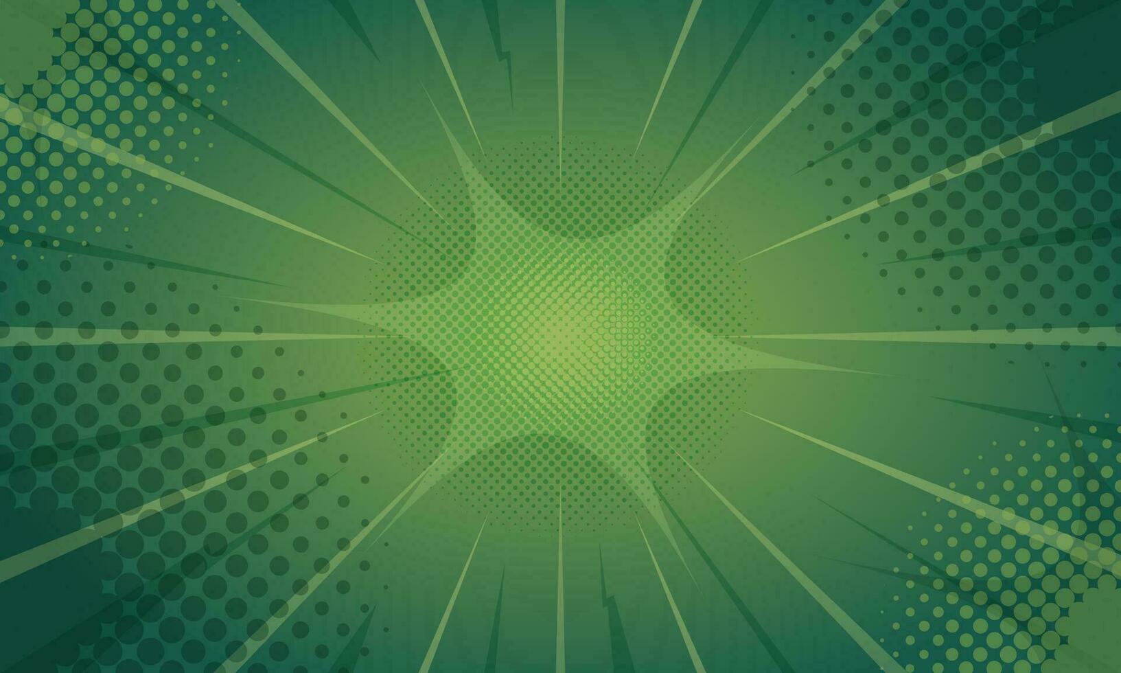 abstract green comic background vector