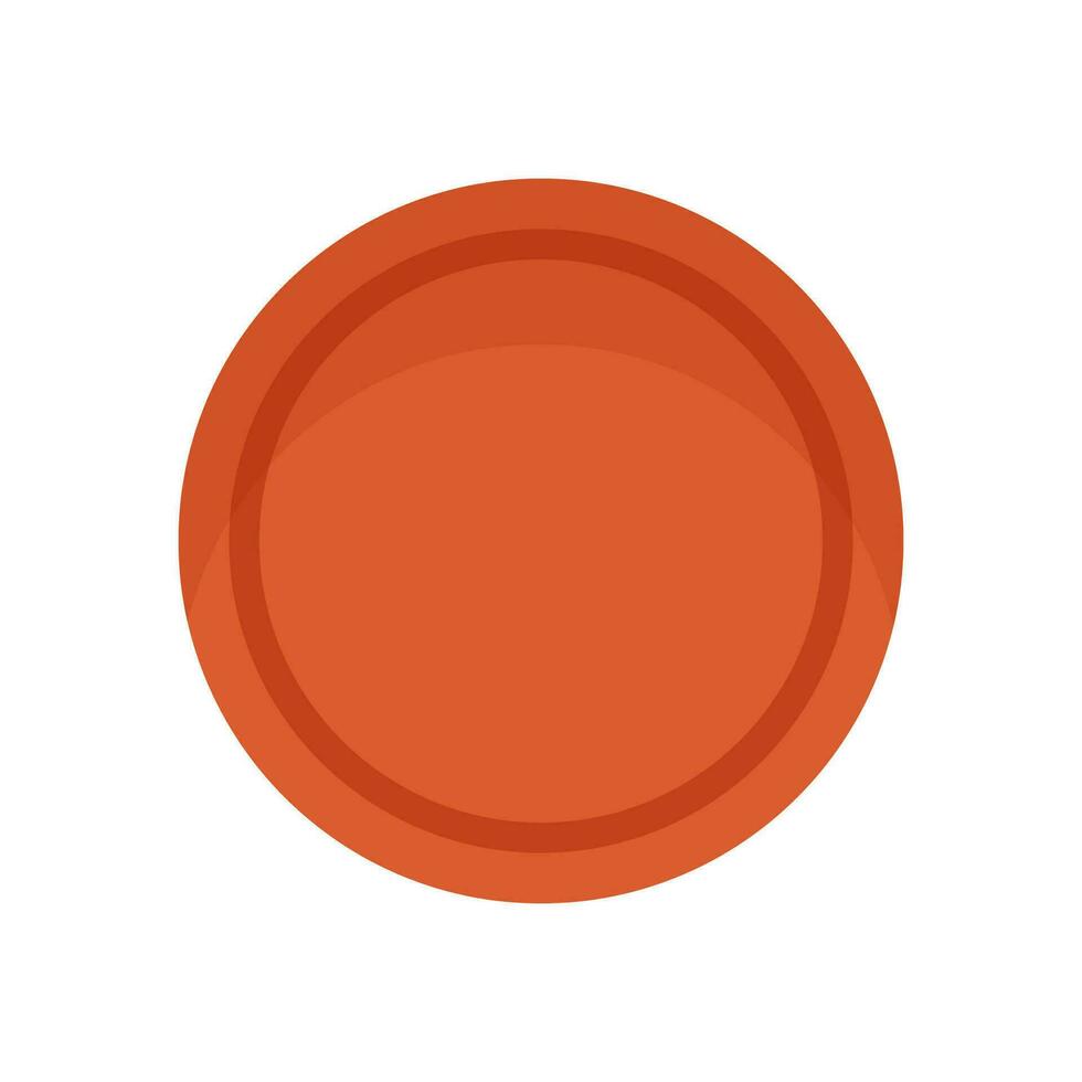 Minimalist flat bronze third place medal vector