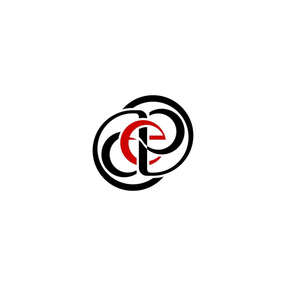 DEP or PED letter logo vector, Suitable for any business. vector