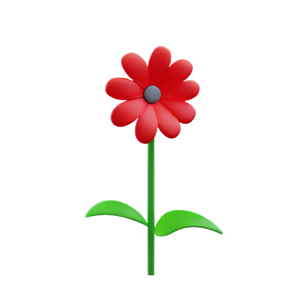 flower 3d illustration icon png