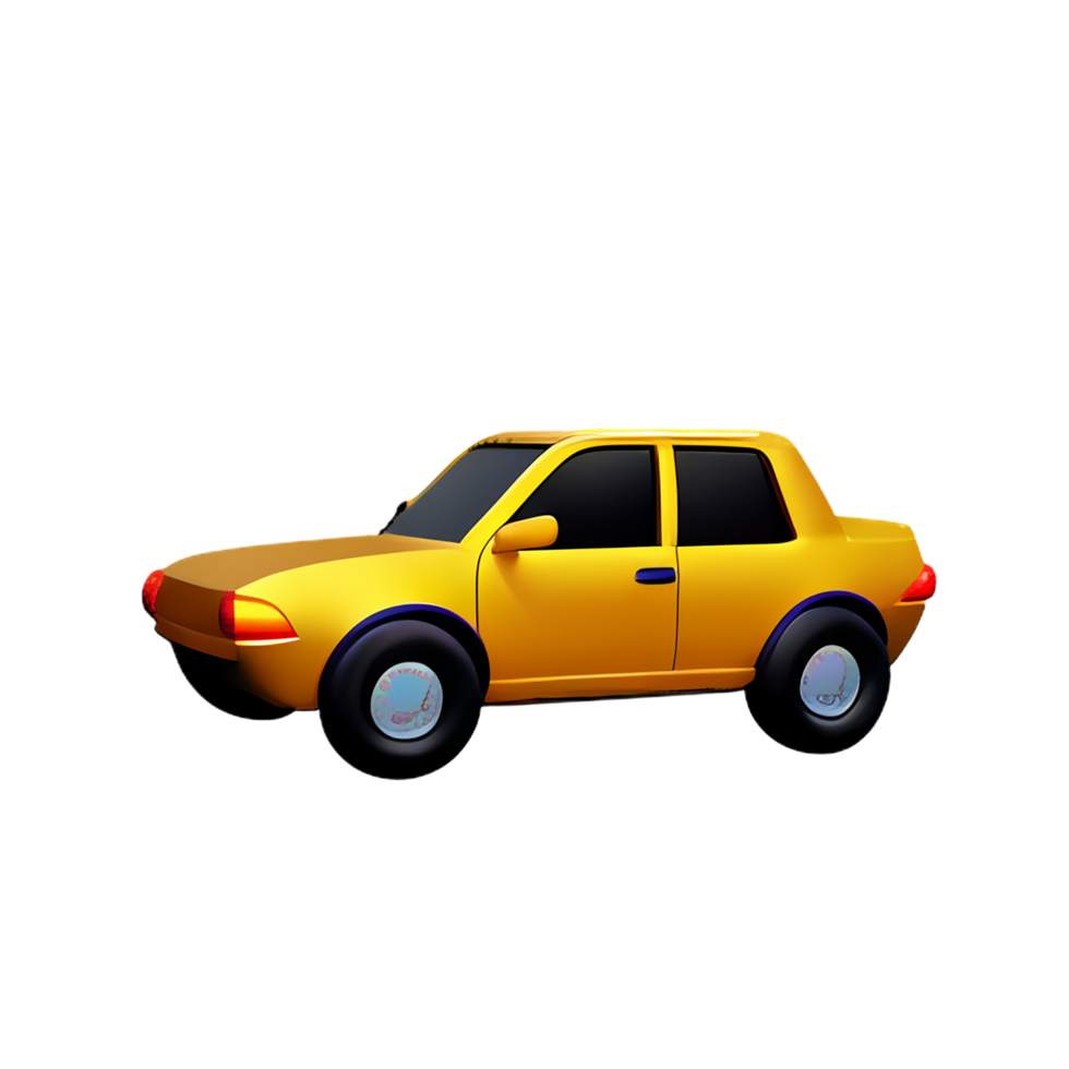 coche 3d ilustración icono png